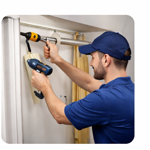 Fixture & Curtin Installation